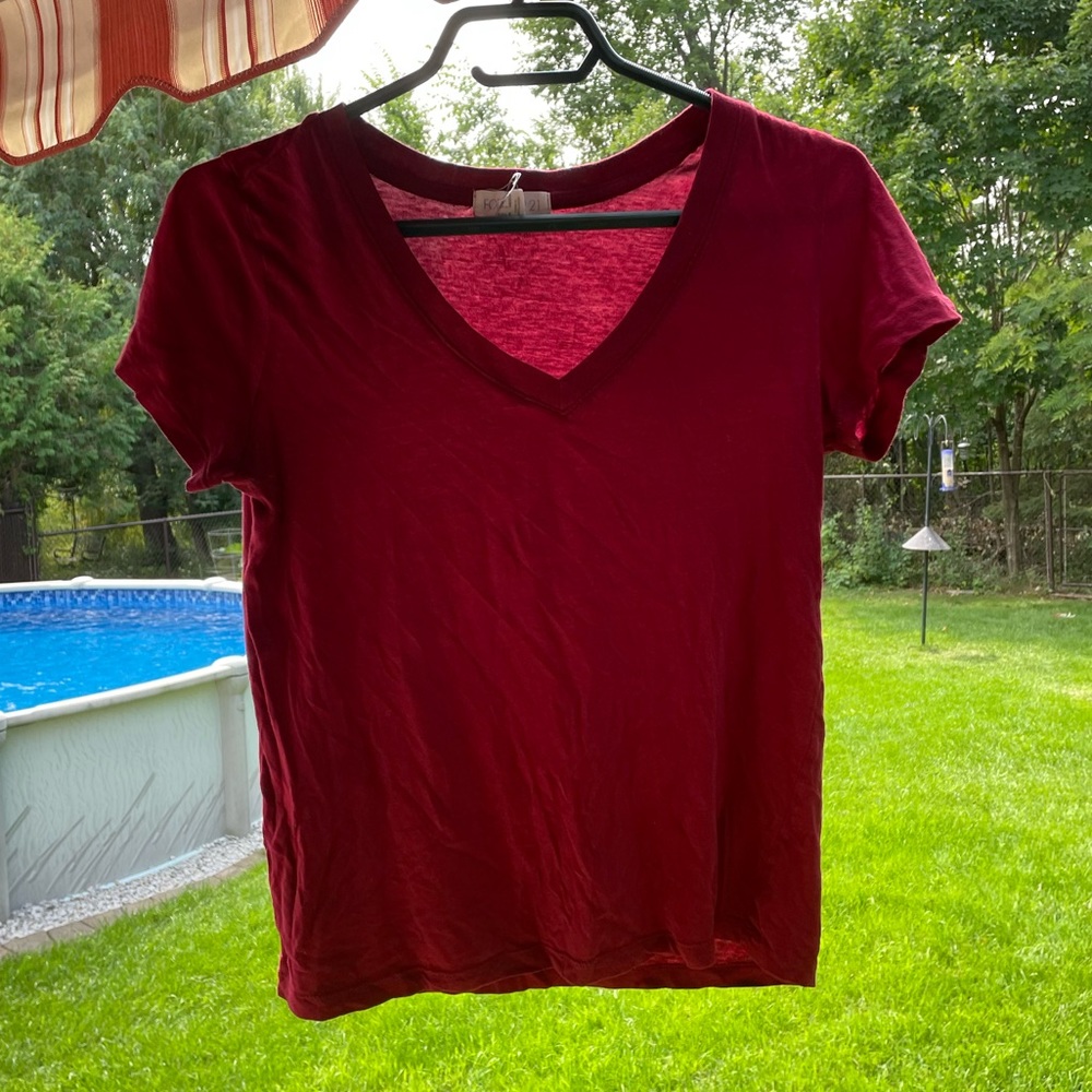 Red shirt from Forever 21